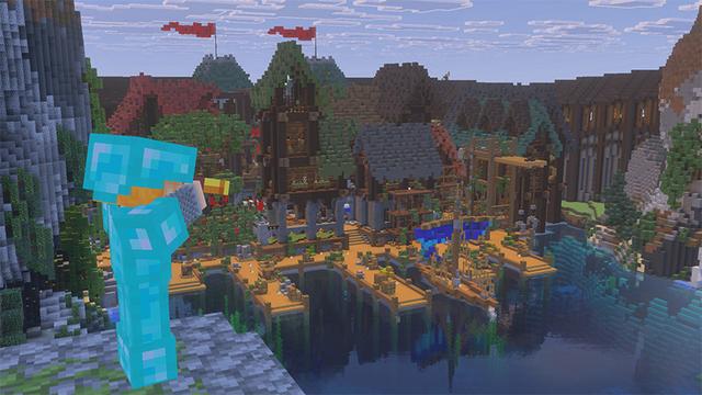 Screenshot of the Minecraft Bedrock Marketplace product Dragon's Bay created by The Craft Stars.