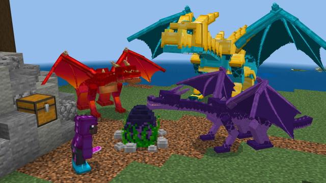 Screenshot of the Minecraft Bedrock Marketplace product Epic Dragon Expansion+ created by The Craft Stars.