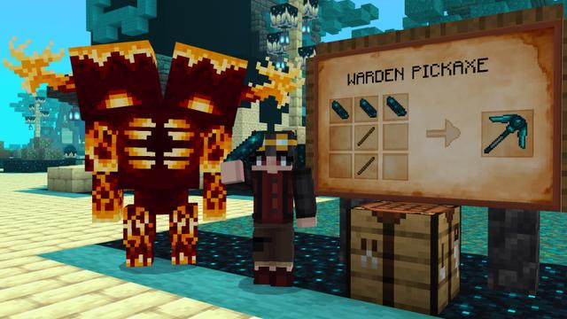 Screenshot of the Minecraft Bedrock Marketplace product Epic Warden Expansion created by The Craft Stars.
