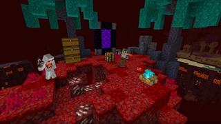 Screenshot of the Minecraft Bedrock Marketplace product Extreme Nether Escape created by The Craft Stars.
