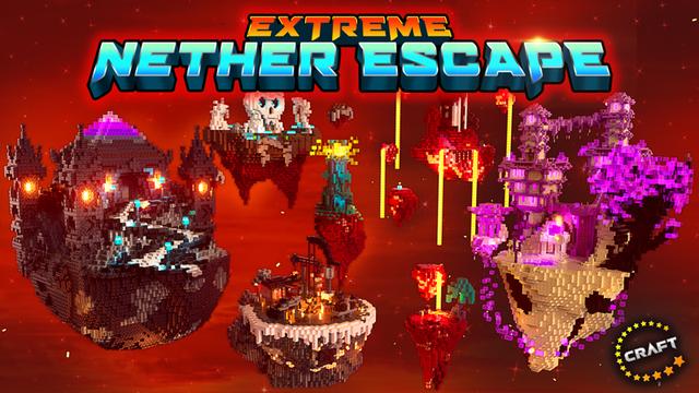 Thumbnail of the Minecraft Bedrock Marketplace product Extreme Nether Escape created by The Craft Stars.