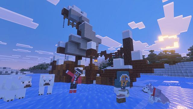 Screenshot of the Minecraft Bedrock Marketplace product Extreme Survival - Antarctica created by The Craft Stars.