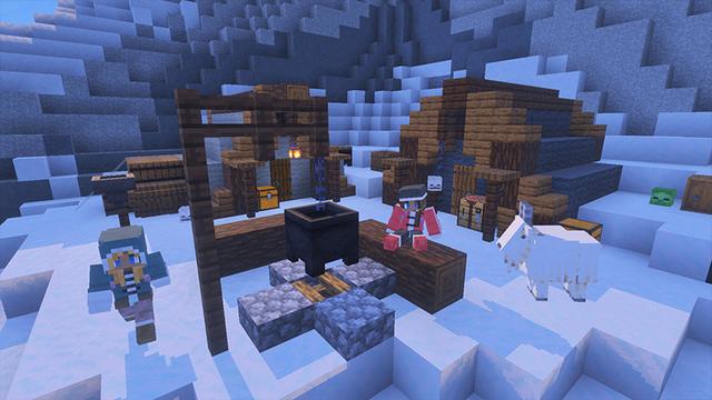 Screenshot of the Minecraft Bedrock Marketplace product Extreme Survival - Antarctica created by The Craft Stars.