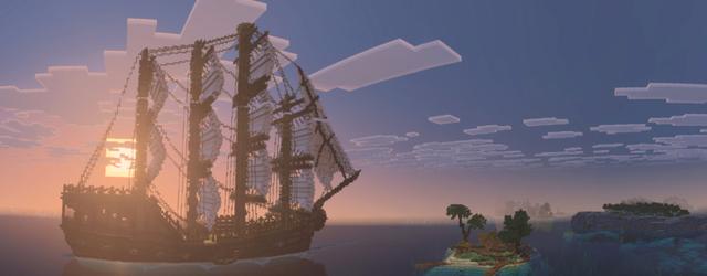 Panorama of the Minecraft Bedrock Marketplace product Extreme Survival: Battleship created by The Craft Stars.