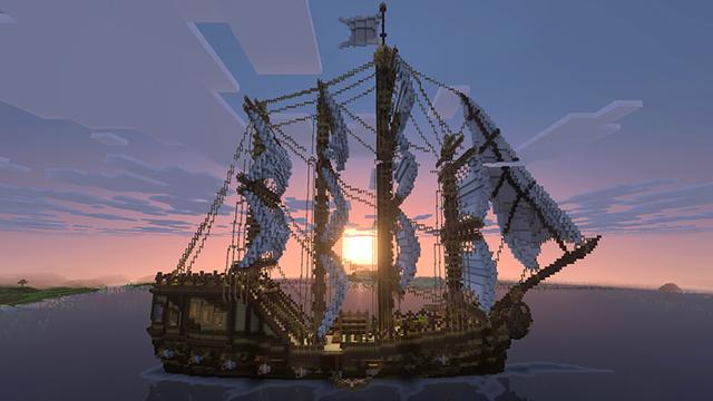 Screenshot of the Minecraft Bedrock Marketplace product Extreme Survival: Battleship created by The Craft Stars.