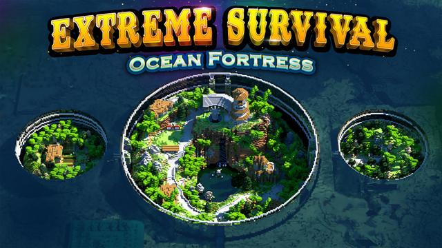 Thumbnail of the Minecraft Bedrock Marketplace product Extreme Survival : Ocean Fortress created by The Craft Stars.