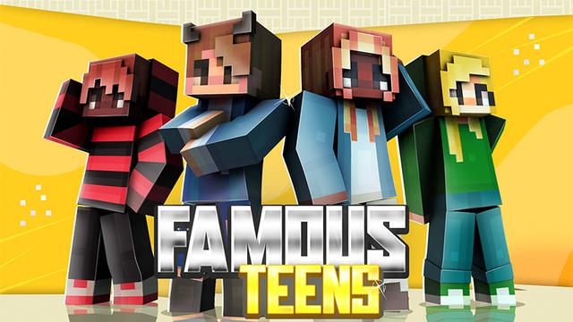 Thumbnail of the Minecraft Bedrock Marketplace product Famous Teens created by The Craft Stars.