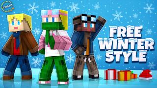 Thumbnail of the Minecraft Bedrock Marketplace product Free Winter Style created by The Craft Stars.