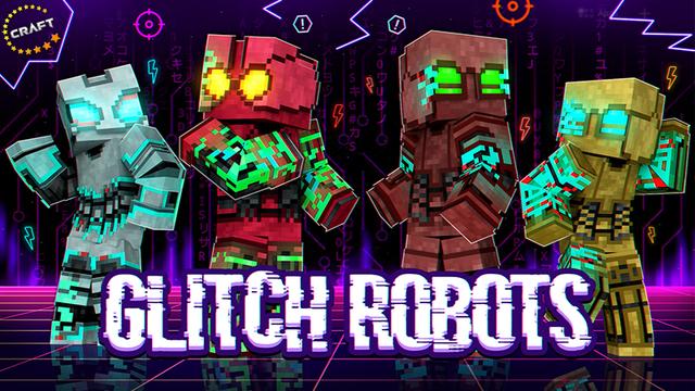 Thumbnail of the Minecraft Bedrock Marketplace product Glitch Robots created by The Craft Stars.