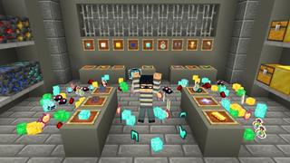 Screenshot of the Minecraft Bedrock Marketplace product Hacker vs Robber created by The Craft Stars.