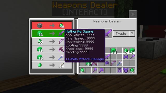 Screenshot of the Minecraft Bedrock Marketplace product Hacker vs Robber created by The Craft Stars.