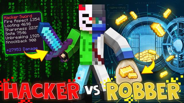 Thumbnail of the Minecraft Bedrock Marketplace product Hacker vs Robber created by The Craft Stars.