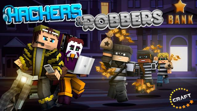 Thumbnail of the Minecraft Bedrock Marketplace product Hackers and Robbers created by The Craft Stars.