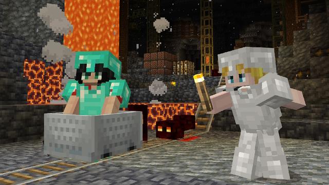 Screenshot of the Minecraft Bedrock Marketplace product HARDCORE - VOLCANO ISLAND created by The Craft Stars.