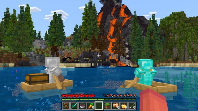 Screenshot of the Minecraft Bedrock Marketplace product HARDCORE - VOLCANO ISLAND created by The Craft Stars.