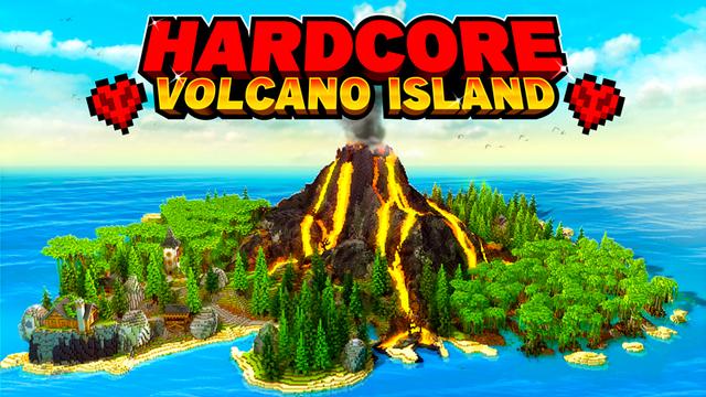 Thumbnail of the Minecraft Bedrock Marketplace product HARDCORE - VOLCANO ISLAND created by The Craft Stars.