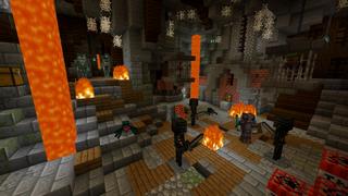 Screenshot of the Minecraft Bedrock Marketplace product Haunted River created by The Craft Stars.