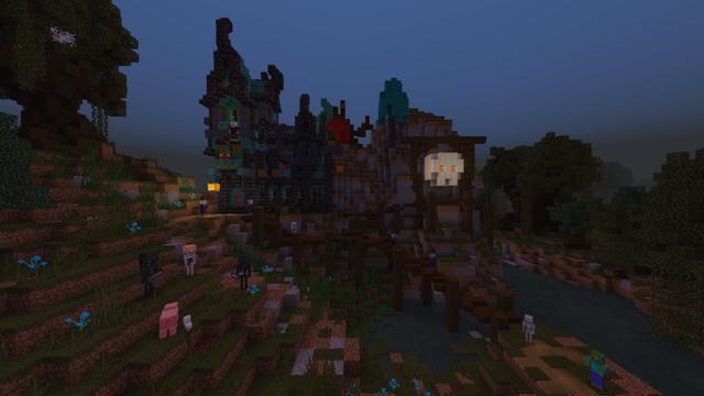 Screenshot of the Minecraft Bedrock Marketplace product Haunted River created by The Craft Stars.