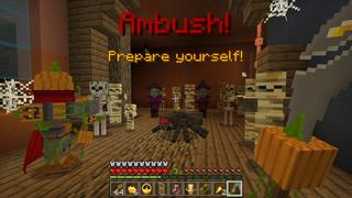 Screenshot of the Minecraft Bedrock Marketplace product Haunted Secret Base created by The Craft Stars.