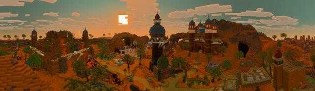 Panorama of the Minecraft Bedrock Marketplace product Haunted Temple created by The Craft Stars.