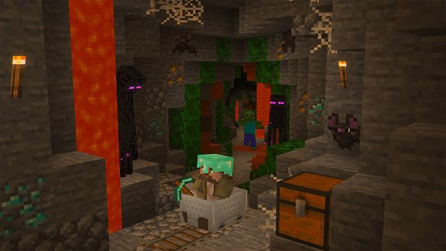 Screenshot of the Minecraft Bedrock Marketplace product Haunted Temple created by The Craft Stars.
