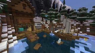 Screenshot of the Minecraft Bedrock Marketplace product Haunted Winter Castle created by The Craft Stars.