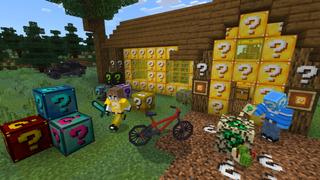 Screenshot of the Minecraft Bedrock Marketplace product How to Live in a Lucky Block? created by The Craft Stars.