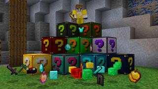 Screenshot of the Minecraft Bedrock Marketplace product How to Live in a Lucky Block? created by The Craft Stars.