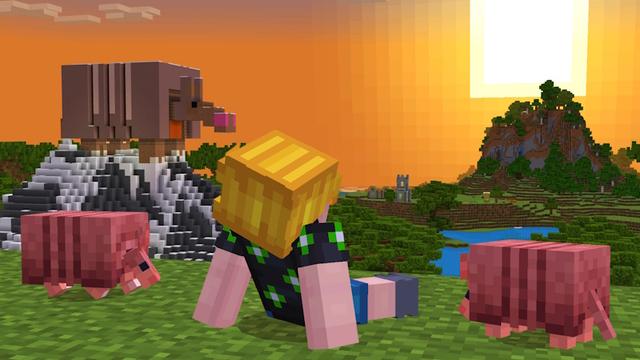 Screenshot of the Minecraft Bedrock Marketplace product How to Live in an Armadillo? created by The Craft Stars.