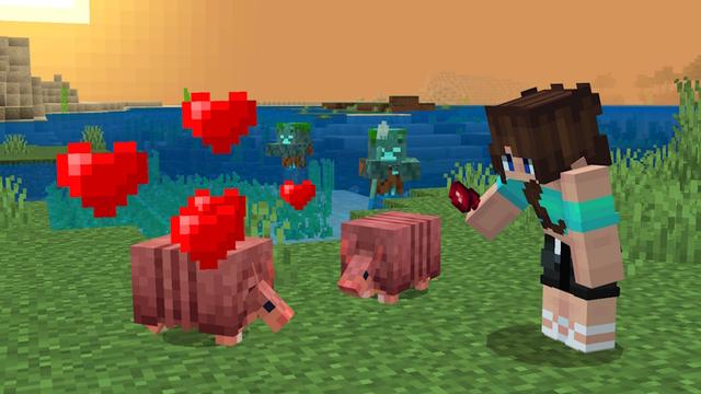 Screenshot of the Minecraft Bedrock Marketplace product How to Live in an Armadillo? created by The Craft Stars.