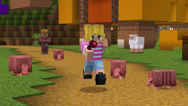 Screenshot of the Minecraft Bedrock Marketplace product How to Live in an Armadillo? created by The Craft Stars.