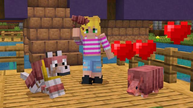 Screenshot of the Minecraft Bedrock Marketplace product How to Live in an Armadillo? created by The Craft Stars.