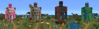 Panorama of the Minecraft Bedrock Marketplace product How to Live in an Iron Golem? created by The Craft Stars.