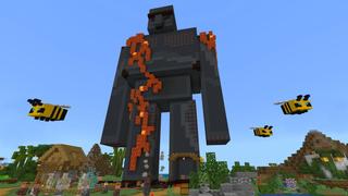 Screenshot of the Minecraft Bedrock Marketplace product How to Live in an Iron Golem? created by The Craft Stars.