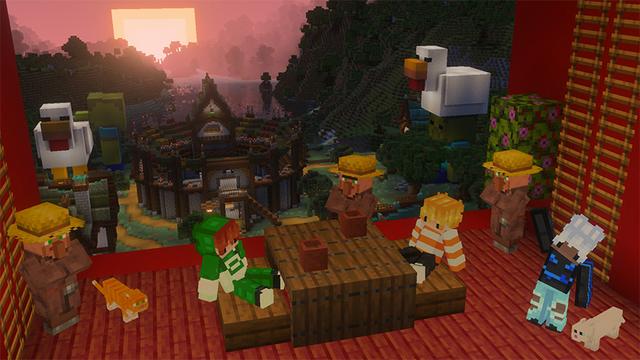 Screenshot of the Minecraft Bedrock Marketplace product How To Live In Chicken Jockey? created by The Craft Stars.