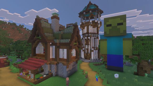 Screenshot of the Minecraft Bedrock Marketplace product How To Live In Chicken Jockey? created by The Craft Stars.