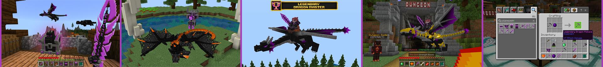 Panorama of the Minecraft Bedrock Marketplace product How to live inside a Dragon? created by The Craft Stars.