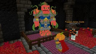 Screenshot of the Minecraft Bedrock Marketplace product How to Live Inside a Pumpkin? created by The Craft Stars.