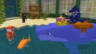 Screenshot of the Minecraft Bedrock Marketplace product How to Live Inside a Shark? created by The Craft Stars.
