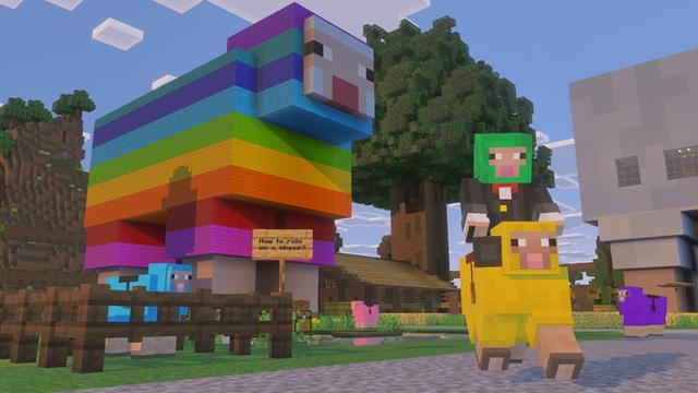 Screenshot of the Minecraft Bedrock Marketplace product How to Live inside a Sheep? created by The Craft Stars.