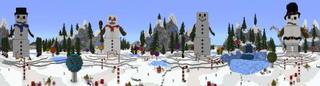 Panorama of the Minecraft Bedrock Marketplace product How to live inside a Snowman? created by The Craft Stars.