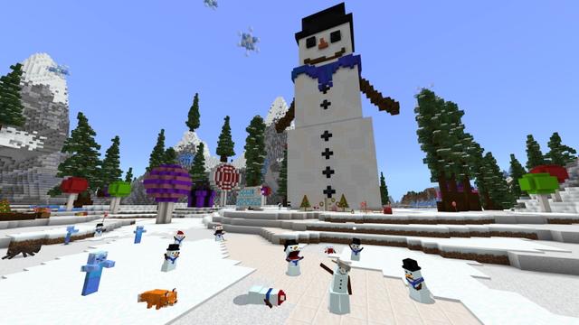 Screenshot of the Minecraft Bedrock Marketplace product How to live inside a Snowman? created by The Craft Stars.