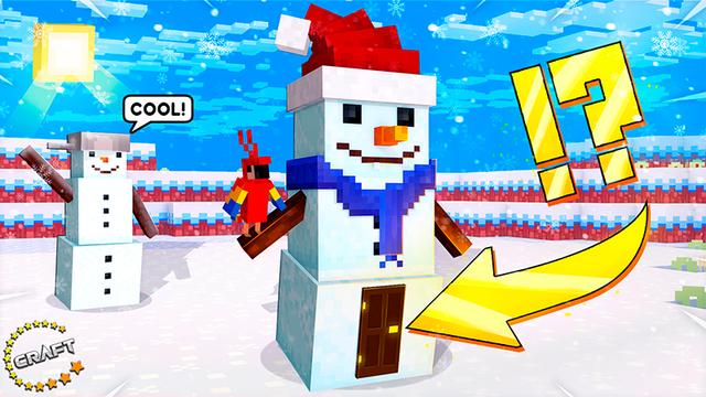 Thumbnail of the Minecraft Bedrock Marketplace product How to live inside a Snowman? created by The Craft Stars.
