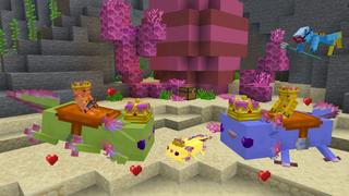 Screenshot of the Minecraft Bedrock Marketplace product How to live inside an Axolotl? created by The Craft Stars.