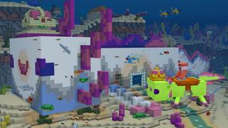 Screenshot of the Minecraft Bedrock Marketplace product How to live inside an Axolotl? created by The Craft Stars.