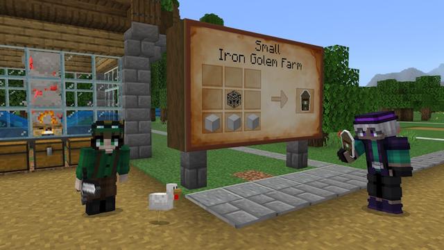 Screenshot of the Minecraft Bedrock Marketplace product Iron Golem Farm created by The Craft Stars.