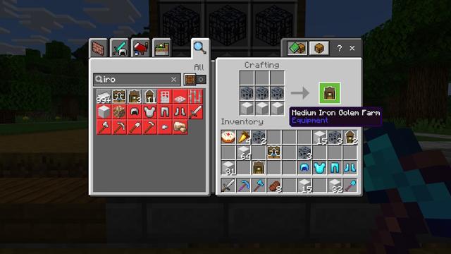Screenshot of the Minecraft Bedrock Marketplace product Iron Golem Farm created by The Craft Stars.