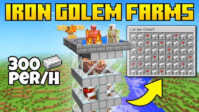 Thumbnail of the Minecraft Bedrock Marketplace product Iron Golem Farm created by The Craft Stars.