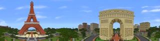 Panorama of the Minecraft Bedrock Marketplace product Life in Paris created by The Craft Stars.
