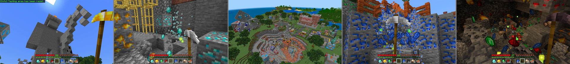Panorama of the Minecraft Bedrock Marketplace product Long Pickaxe created by The Craft Stars.